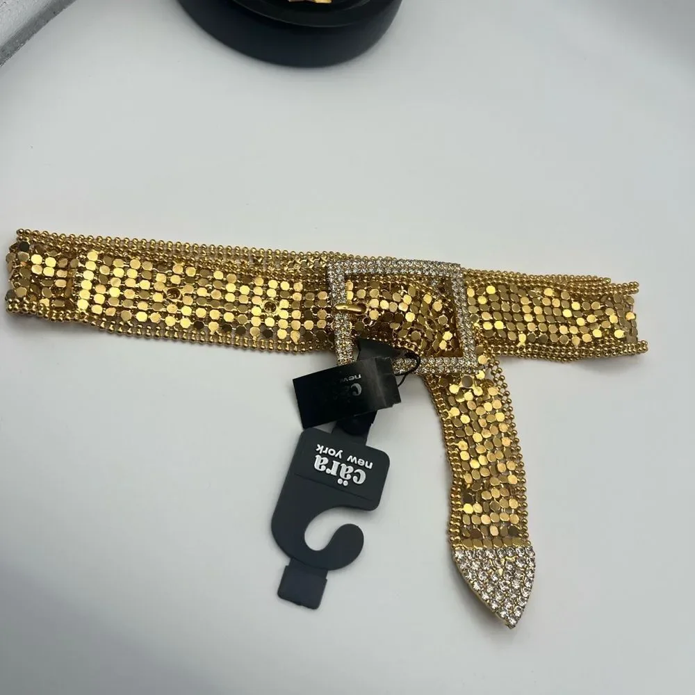 Cara New York vintage Gold Sequin Belt